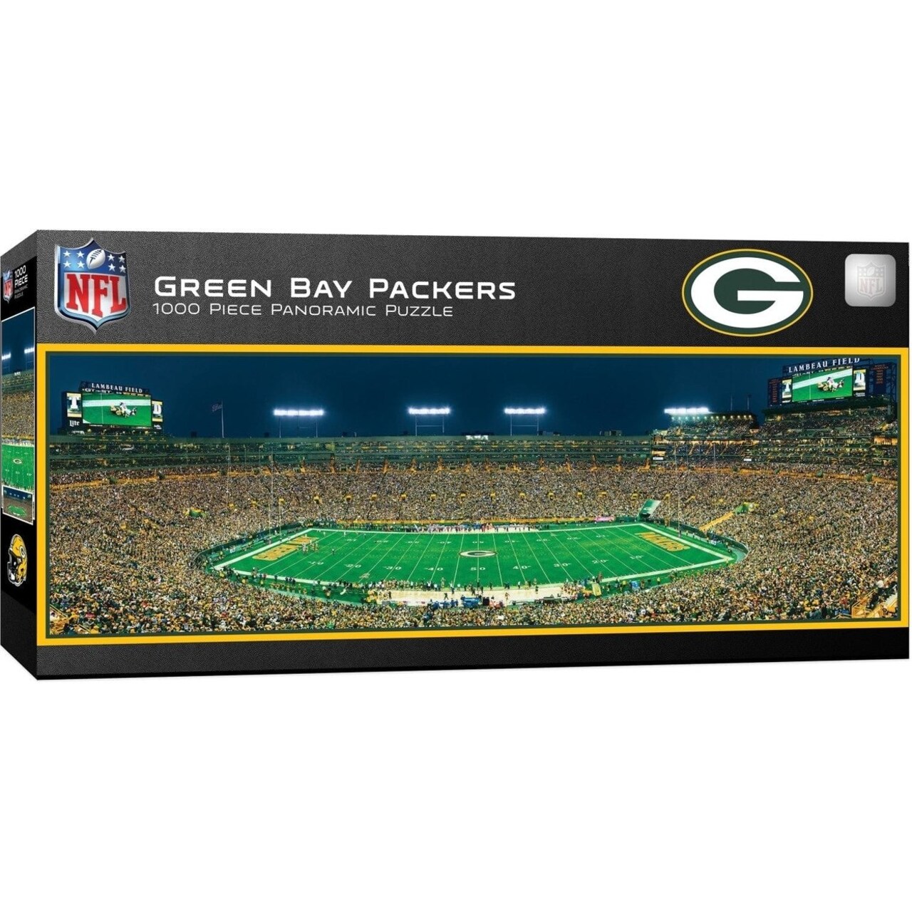 Green Bay Packers 1000 Piece Jigsaw Puzzle Panoramic Lambeau Field 13X39